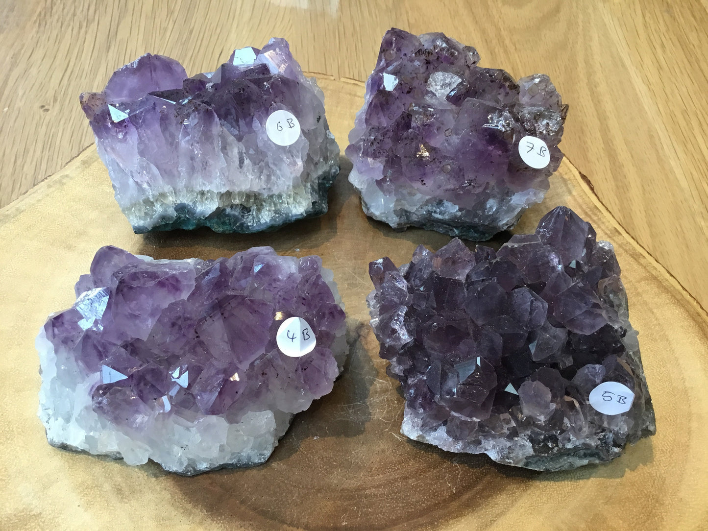 Natural Amethyst Cluster (75–100mm) – Decorative Healing Stone for Home, Office & Gift Giving