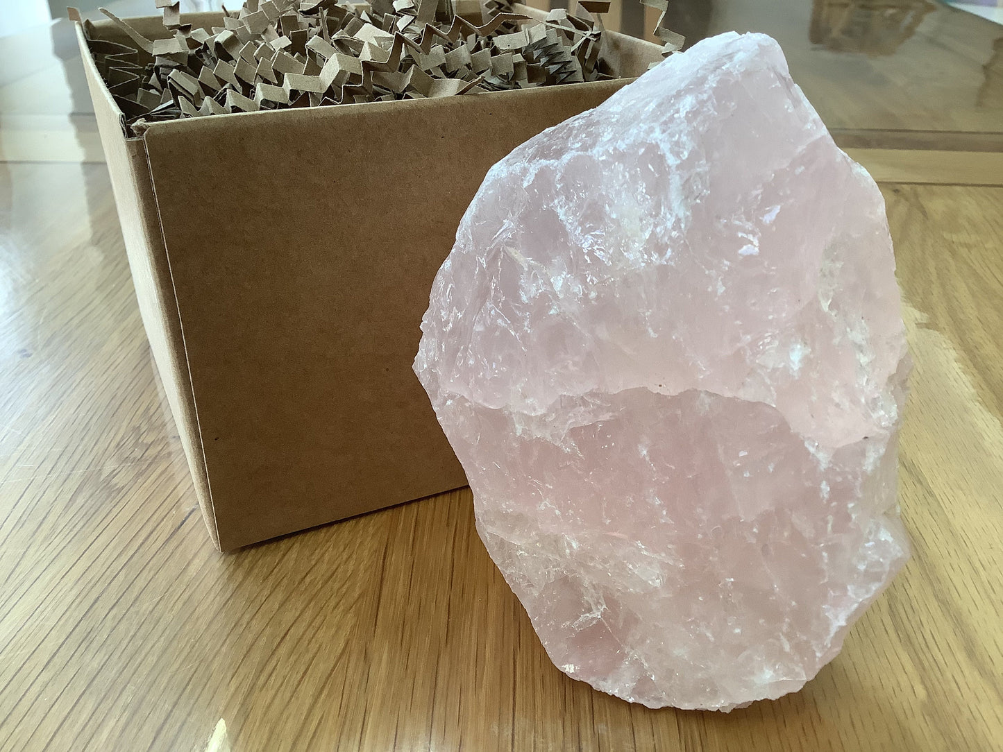 Large Rough Rose Quartz (A Grade) – Gift of Healing, Love & Crystal Lore