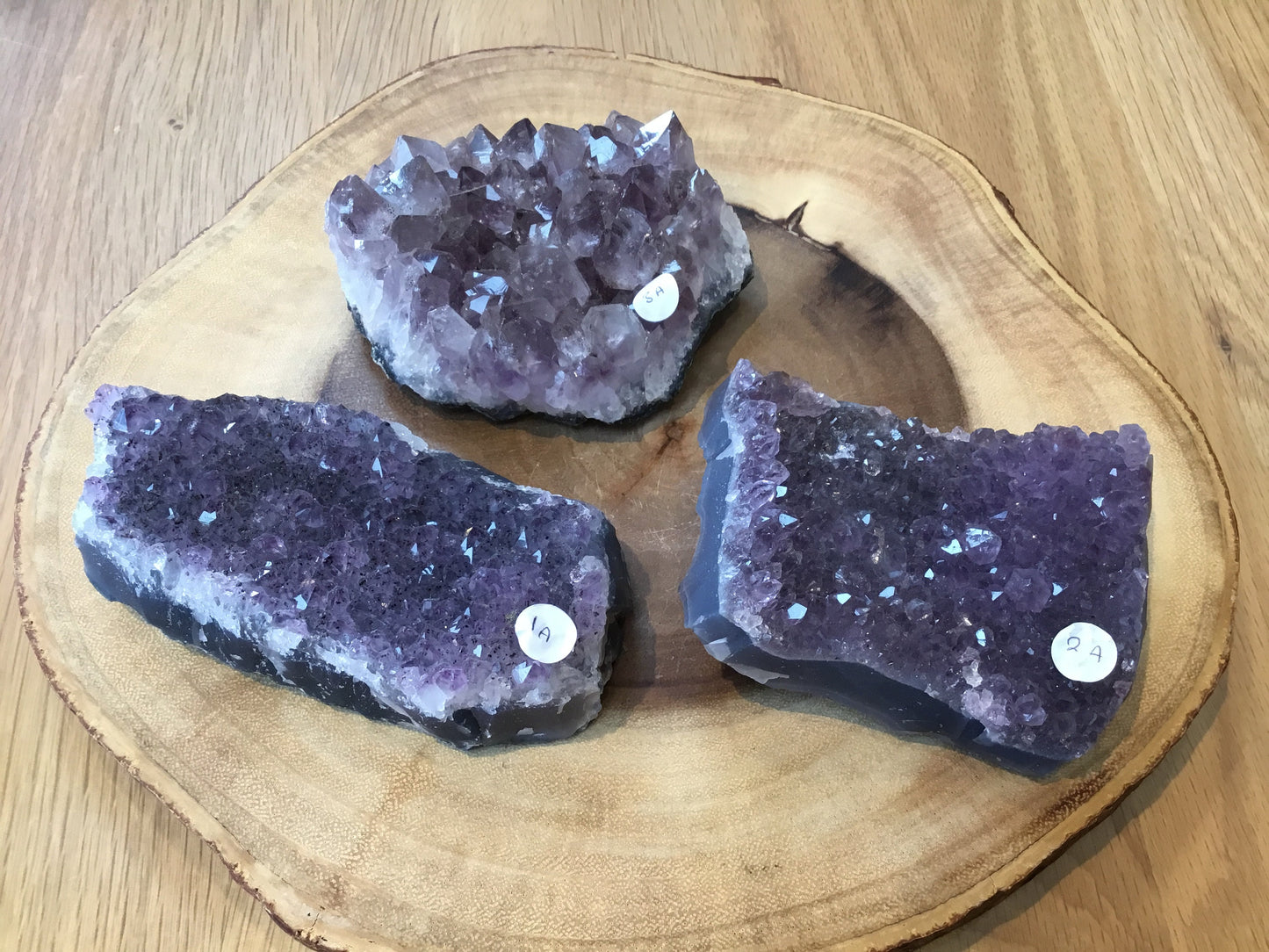 Natural Amethyst Cluster (90–127mm) – Decorative Healing Stone for Home, Office & Gift Giving