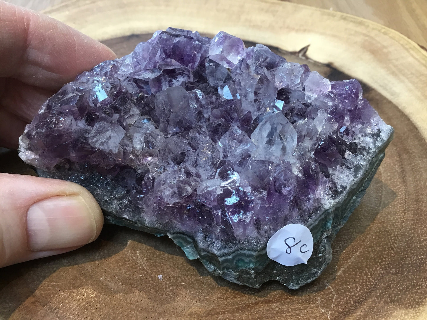 Natural Amethyst Cluster (90–115mm) – Decorative Healing Stone for Home, Office & Gift Giving