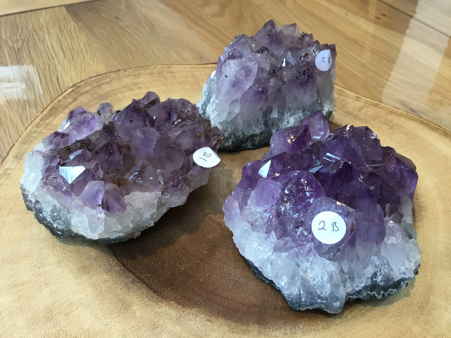 Natural Amethyst Cluster (75–100mm) – Decorative Healing Stone for Home, Office & Gift Giving