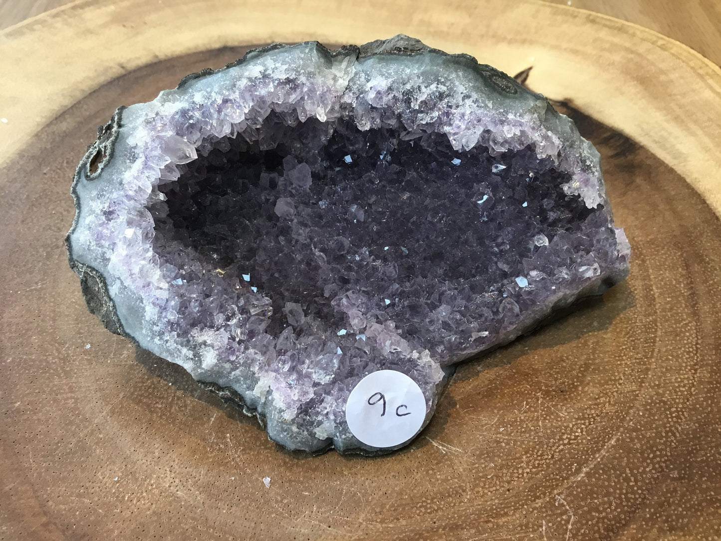 Natural Amethyst Cluster (90–115mm) – Decorative Healing Stone for Home, Office & Gift Giving