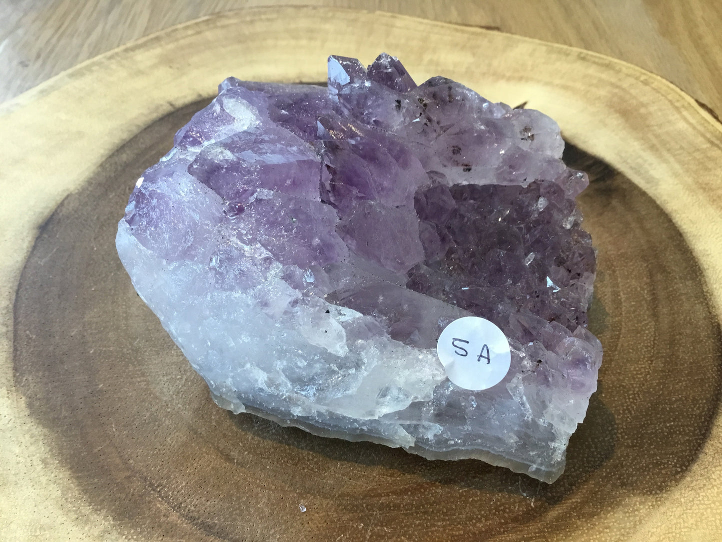 Natural Amethyst Cluster (90–127mm) – Decorative Healing Stone for Home, Office & Gift Giving
