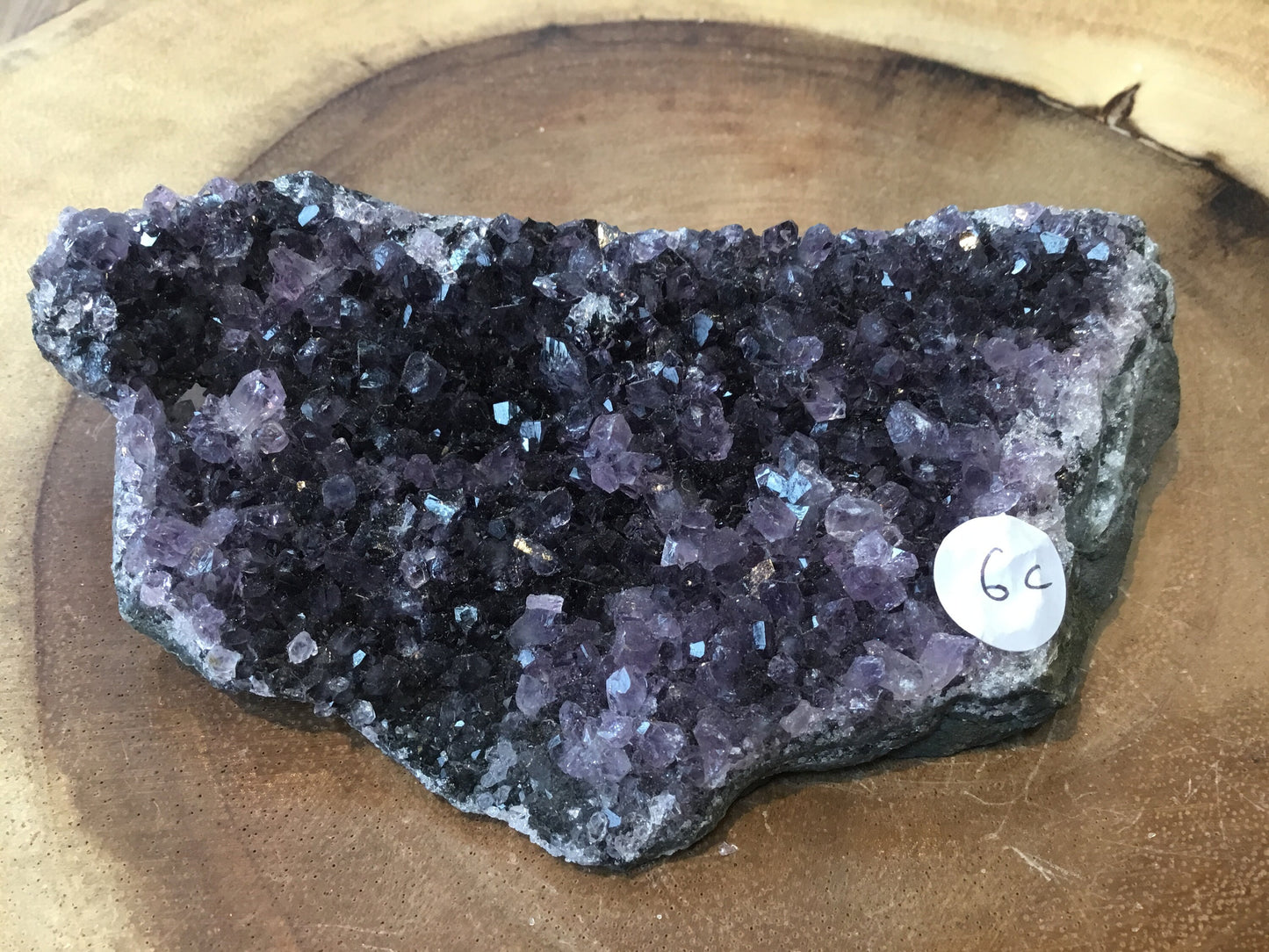 Natural Amethyst Cluster (90–115mm) – Decorative Healing Stone for Home, Office & Gift Giving