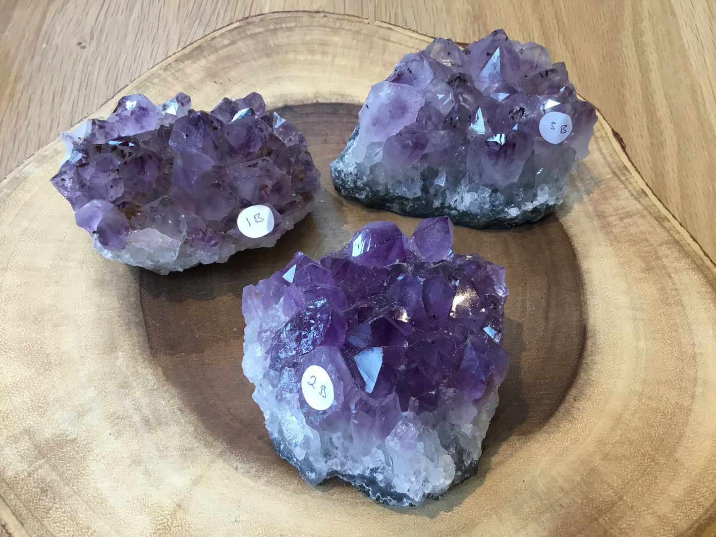 Natural Amethyst Cluster (75–100mm) – Decorative Healing Stone for Home, Office & Gift Giving
