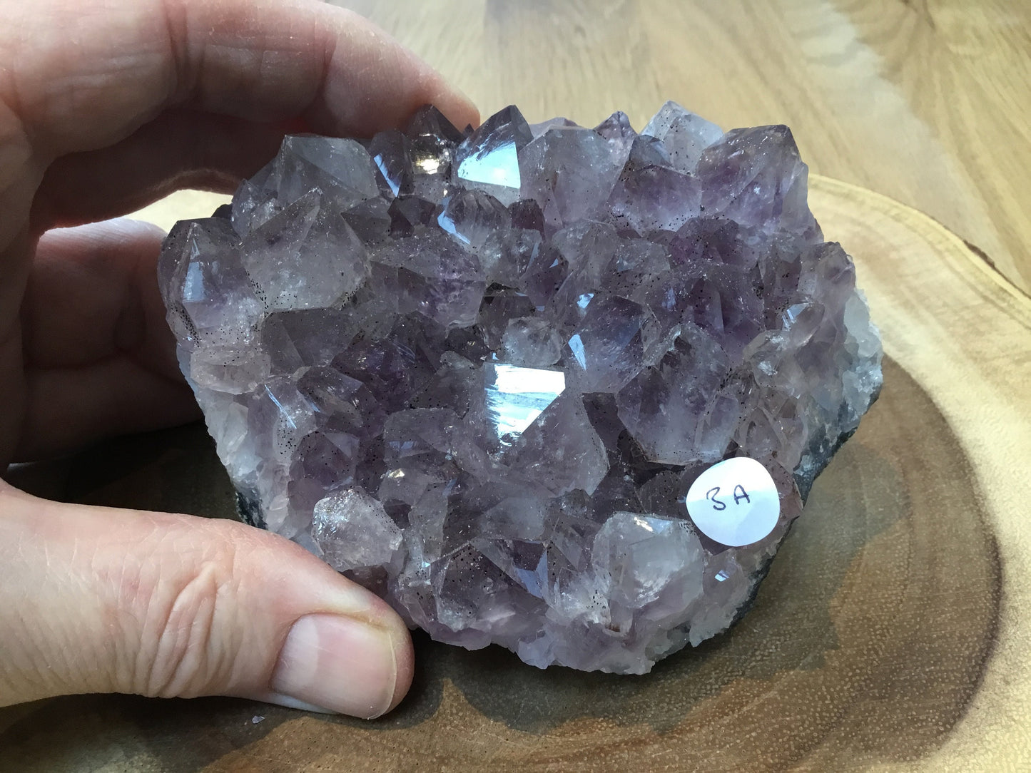 Natural Amethyst Cluster (90–127mm) – Decorative Healing Stone for Home, Office & Gift Giving