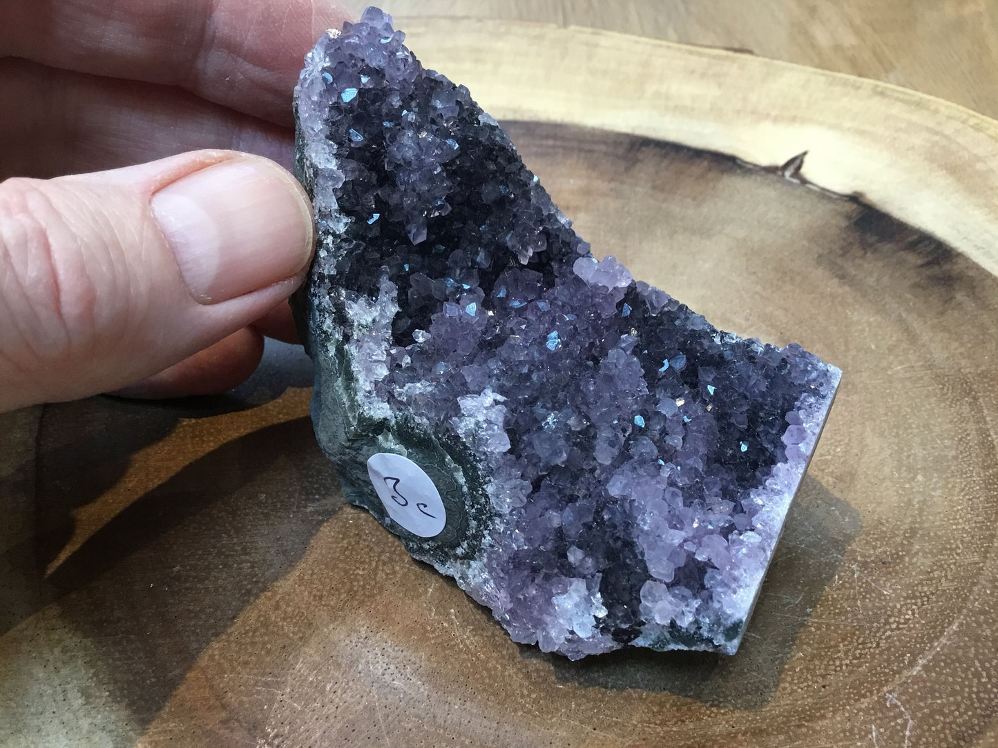 Natural Amethyst Cluster (90–115mm) – Decorative Healing Stone for Home, Office & Gift Giving