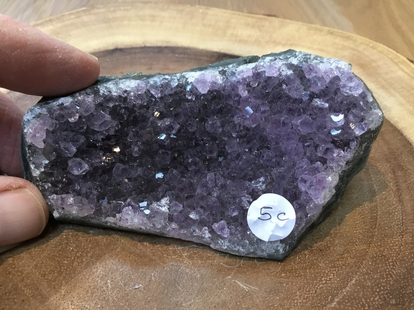 Natural Amethyst Cluster (90–115mm) – Decorative Healing Stone for Home, Office & Gift Giving