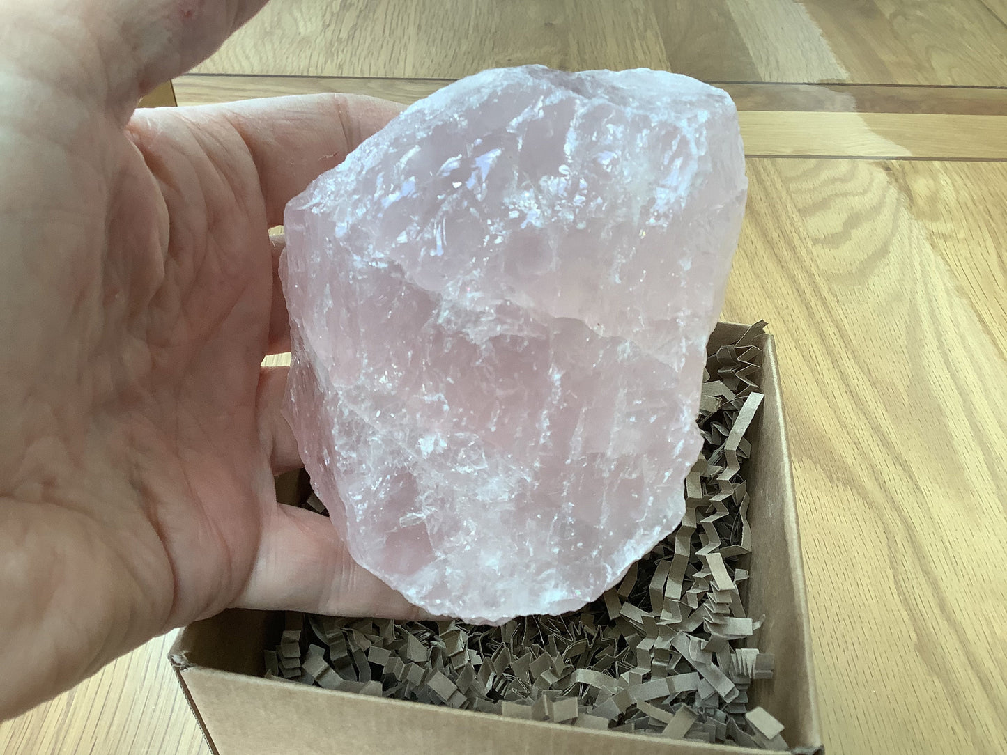 Large Rough Rose Quartz (A Grade) – Gift of Healing, Love & Crystal Lore