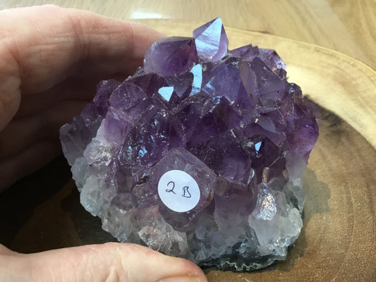 Natural Amethyst Cluster (75–100mm) – Decorative Healing Stone for Home, Office & Gift Giving