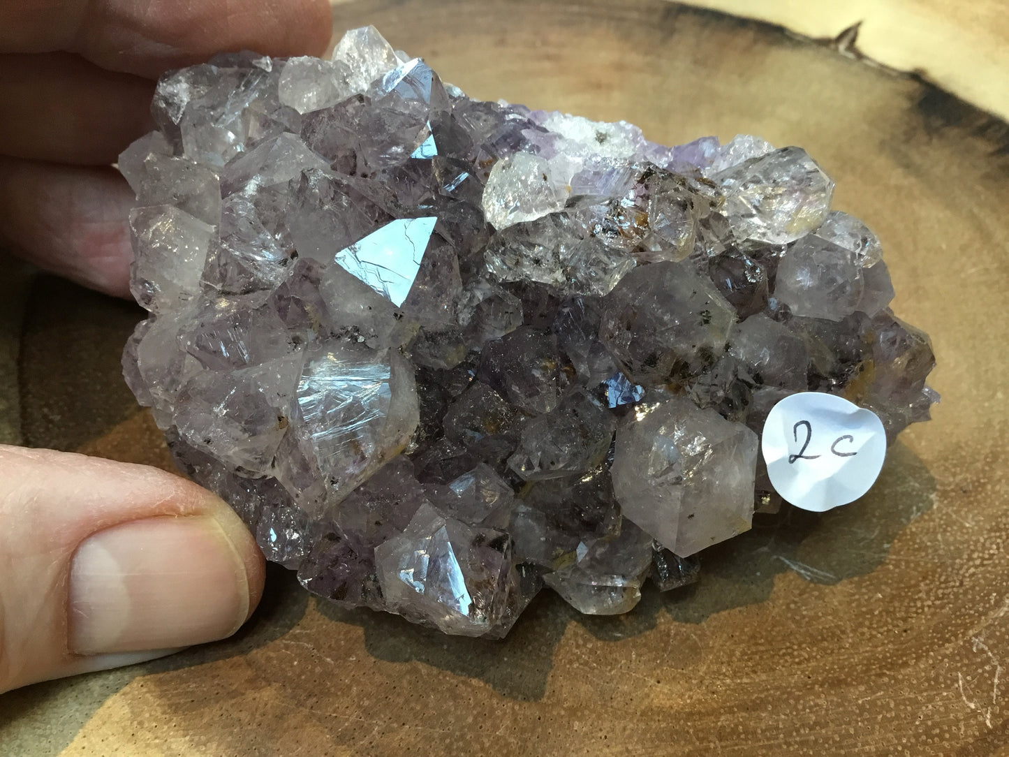 Natural Amethyst Cluster (90–115mm) – Decorative Healing Stone for Home, Office & Gift Giving