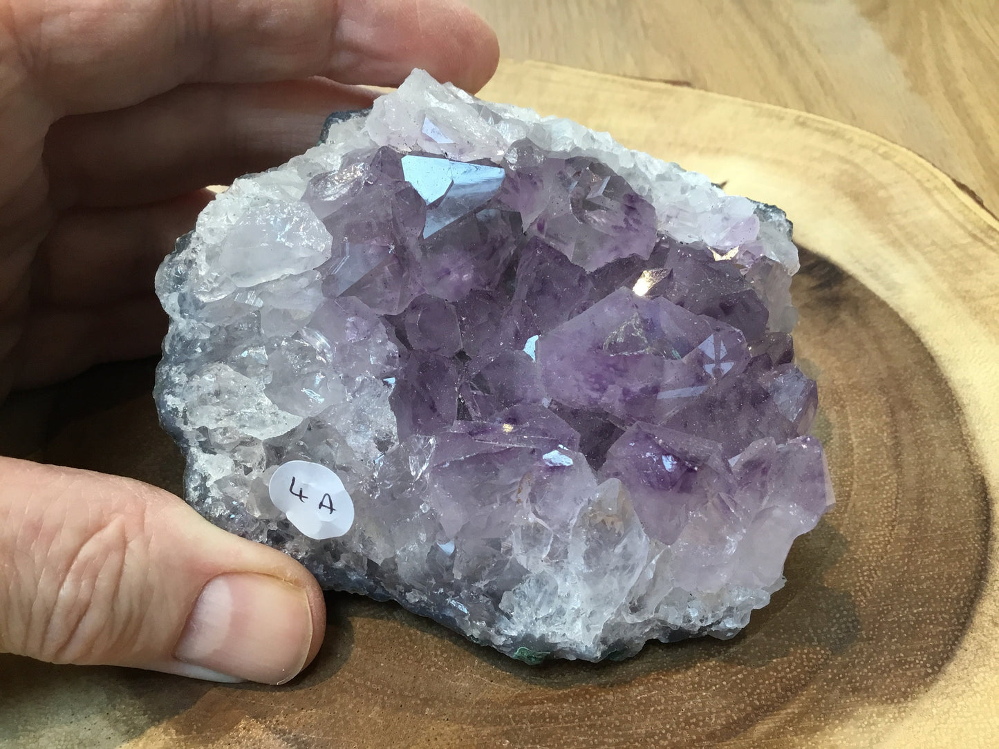 Natural Amethyst Cluster (90–127mm) – Decorative Healing Stone for Home, Office & Gift Giving