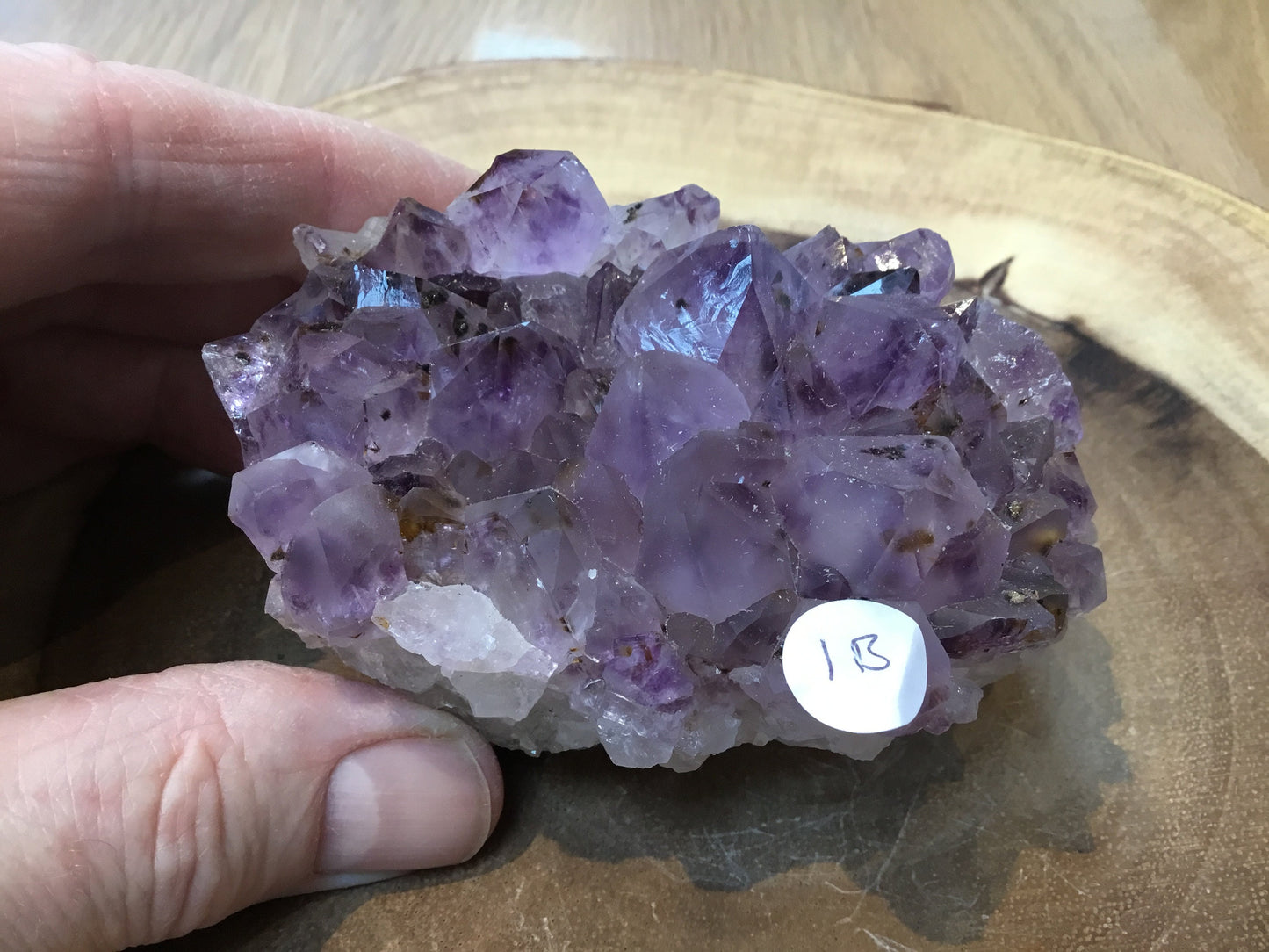 Natural Amethyst Cluster (75–100mm) – Decorative Healing Stone for Home, Office & Gift Giving