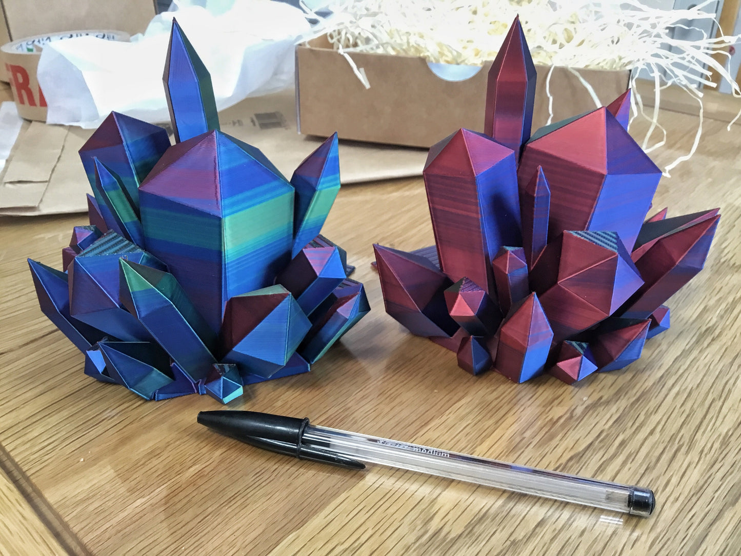 3D Printed Crystal Bookends – Stylish Decor & Gift Idea