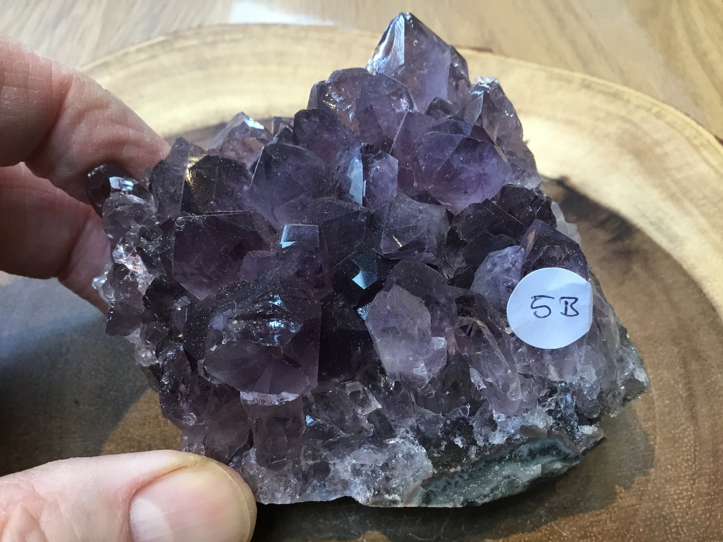 Natural Amethyst Cluster (75–100mm) – Decorative Healing Stone for Home, Office & Gift Giving