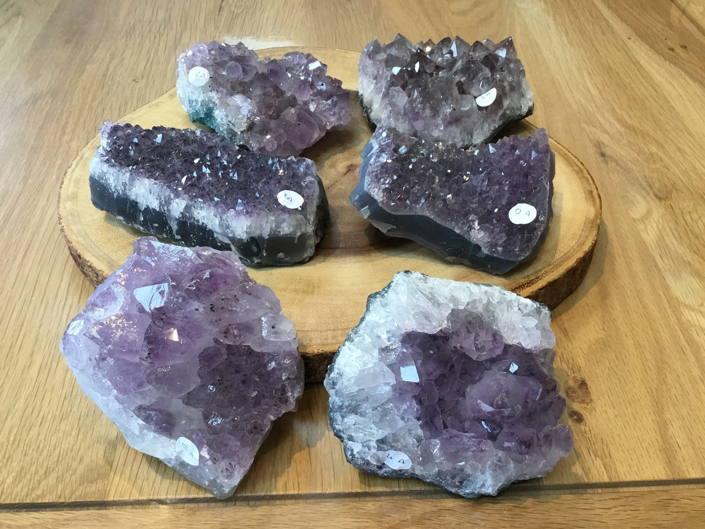 Natural Amethyst Cluster (90–127mm) – Decorative Healing Stone for Home, Office & Gift Giving
