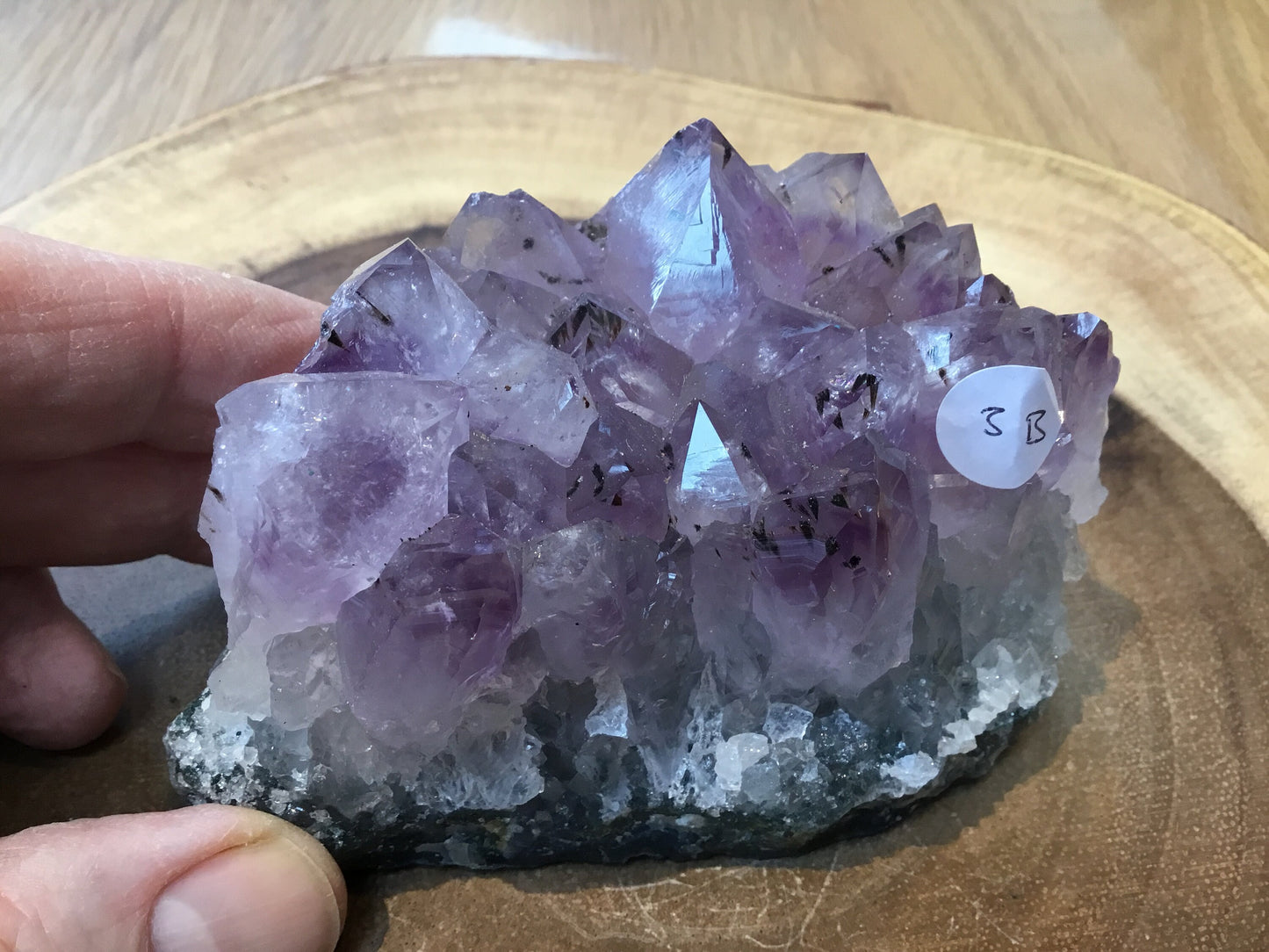 Natural Amethyst Cluster (75–100mm) – Decorative Healing Stone for Home, Office & Gift Giving