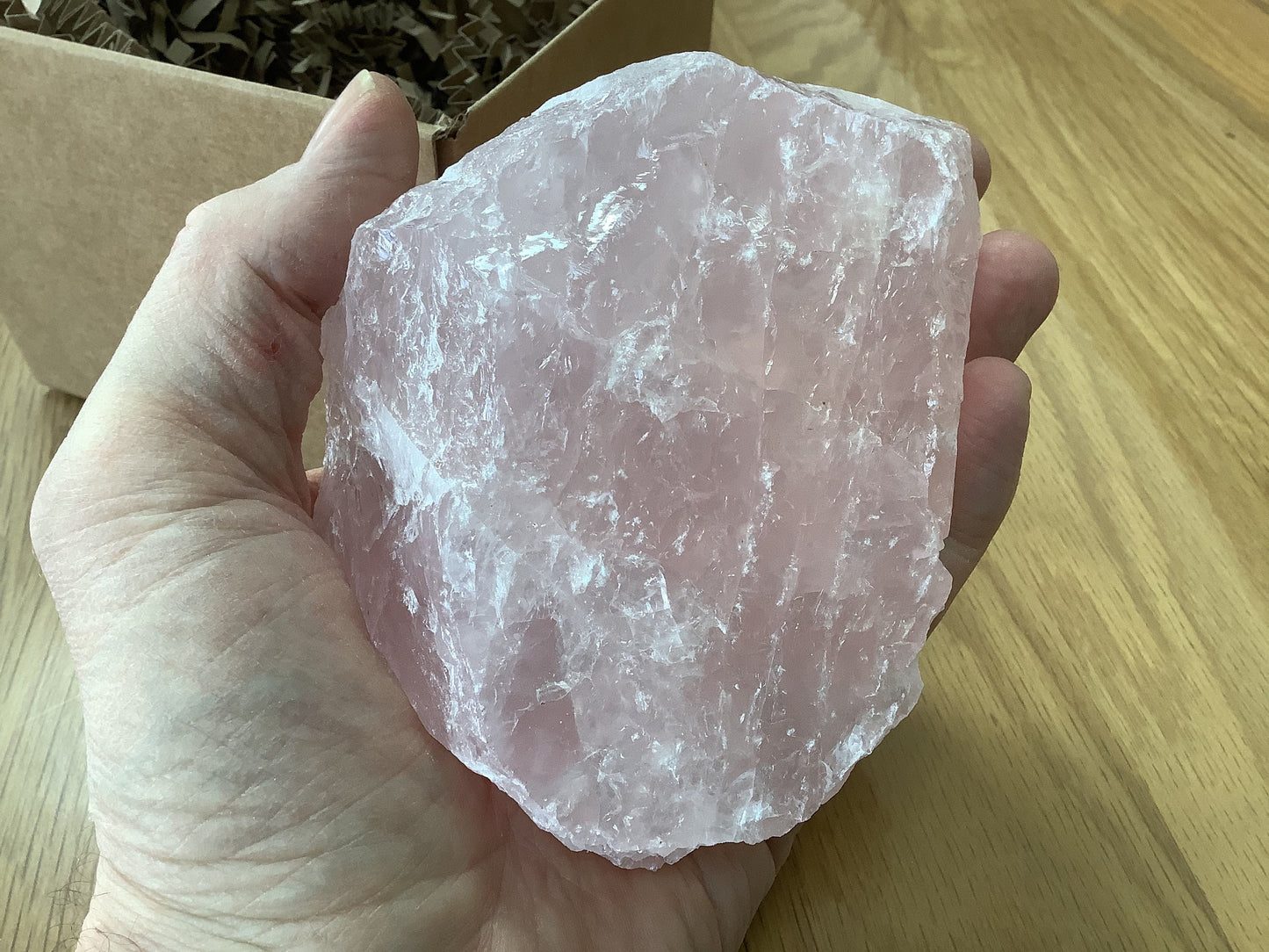 Large Rough Rose Quartz (A Grade) – Gift of Healing, Love & Crystal Lore