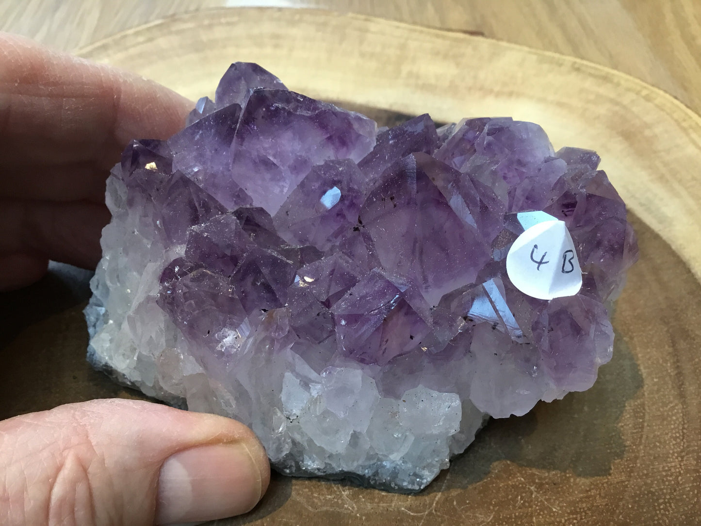 Natural Amethyst Cluster (75–100mm) – Decorative Healing Stone for Home, Office & Gift Giving