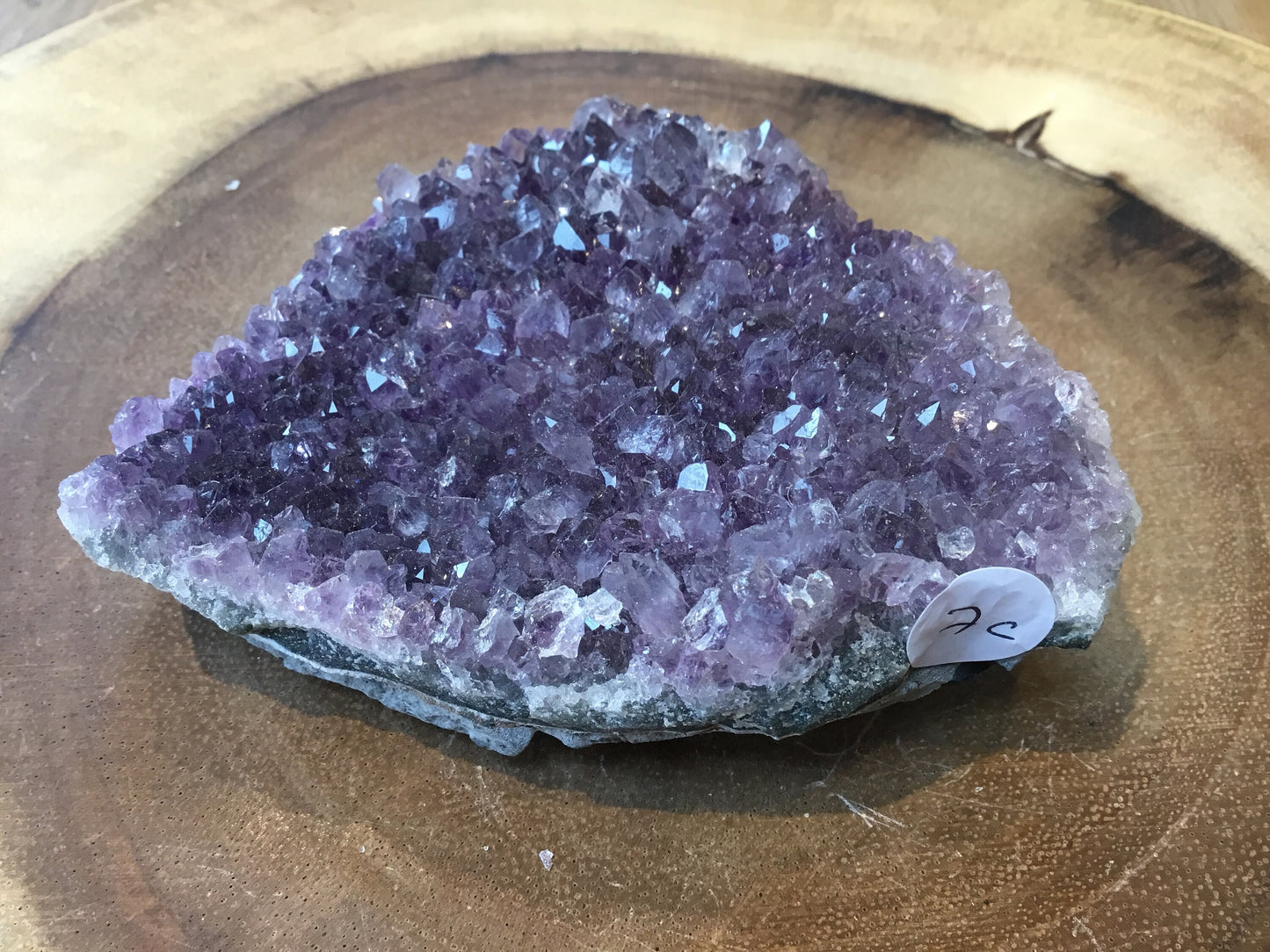 Natural Amethyst Cluster (90–115mm) – Decorative Healing Stone for Home, Office & Gift Giving