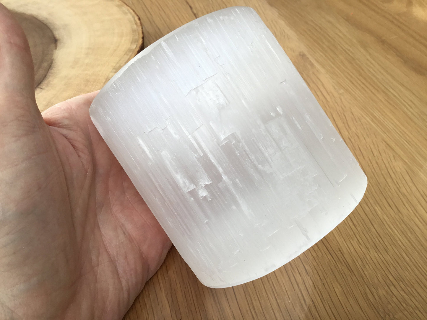 Selenite Candle Holders – Spiritual Crystal Decor for Cleansing & Myth-Inspired Wellness