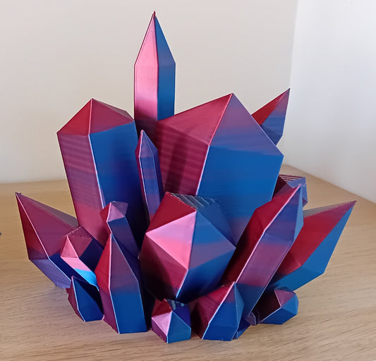 Crystal Cluster 3D Bookends
