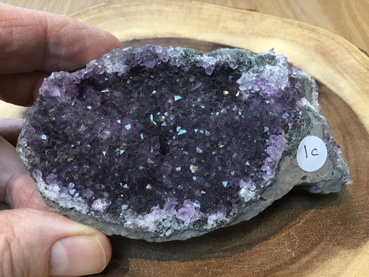 Natural Amethyst Cluster (90–115mm) – Decorative Healing Stone for Home, Office & Gift Giving